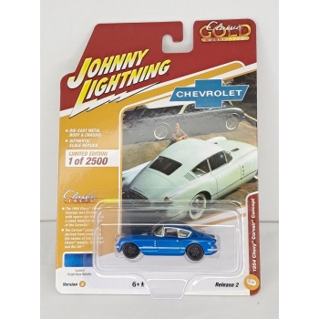 Johnny Lightning 1:64 Chevrolet Corvair Concept Car 1954 bright blue metallic